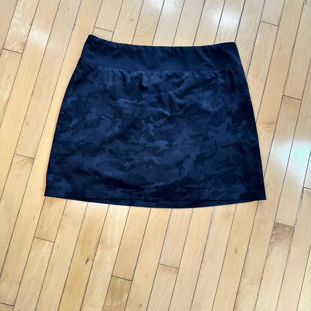 MAISON D'AMELIE Black Camo Print Skort Golf Pickleball Skirt - large - Picture 2 of 8